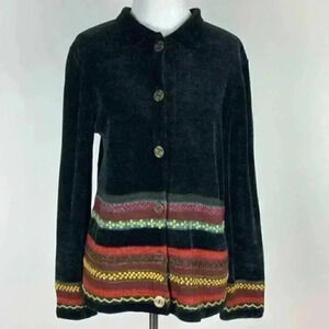 Coldwater creek Chinchilla sweater size S cardigan